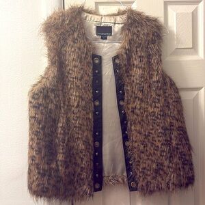 Faux fur vest